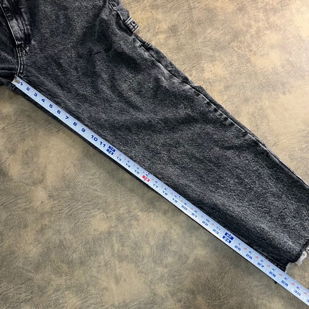 WeSC Carpenter Jeans Mens 36x32 (29" Cutoff) Black Acid Wash Utility Denim - Picture 7 of 10